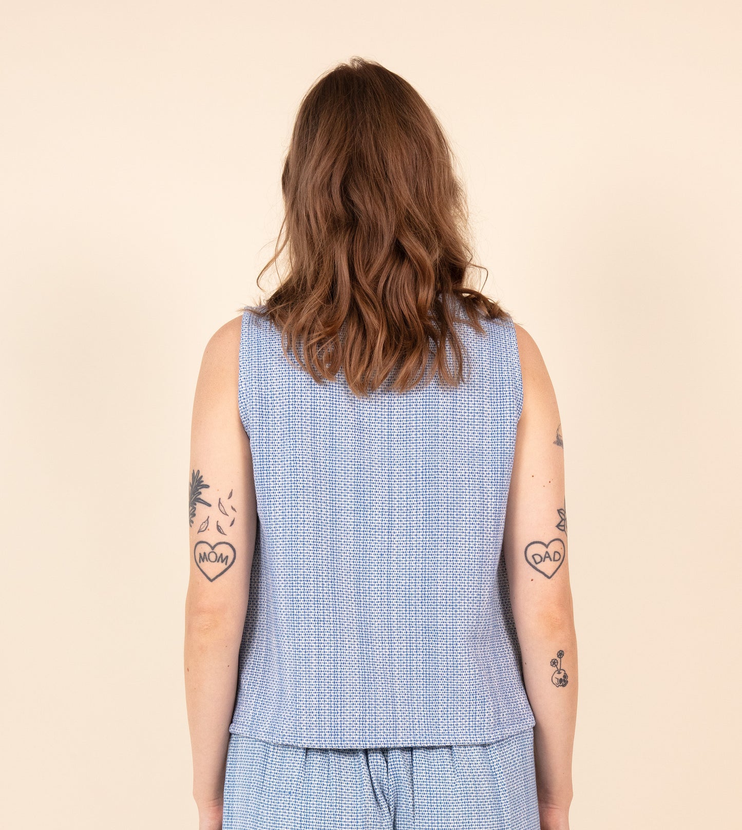 Texture Akira Top Cobalt | Harkoi Studio - An inspired choice for the modern wardrobe, the Texture Akira, a sustainable- crafted with precision and care. Keywords: texture, akira, top, cobalt, sustainable cobalt, eco-friendly fashion, top.