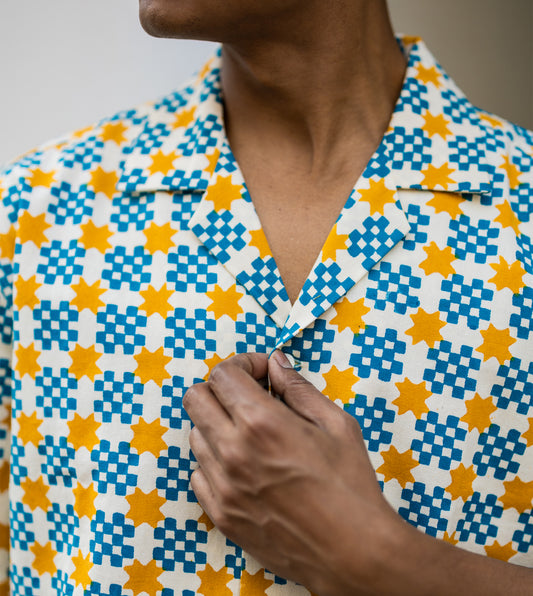 Kenji Shirt • Star Gingham