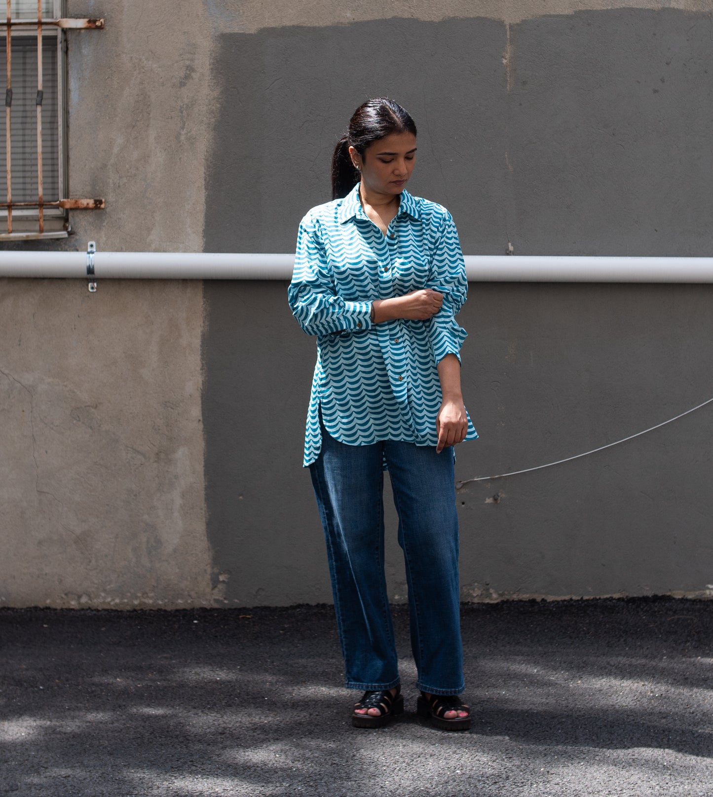 Roxy Shirt • Crescent Blue