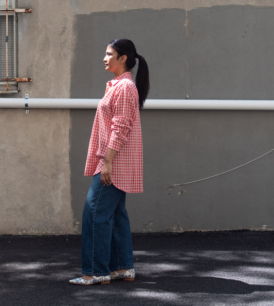 Roxy Shirt • Gingham Red