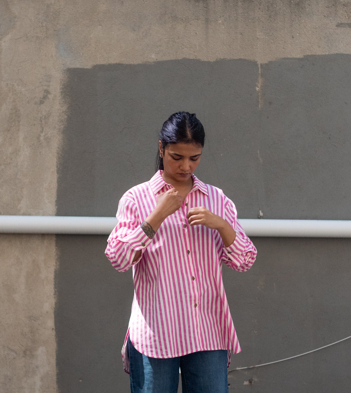 Roxy Shirt • Pink Stripes