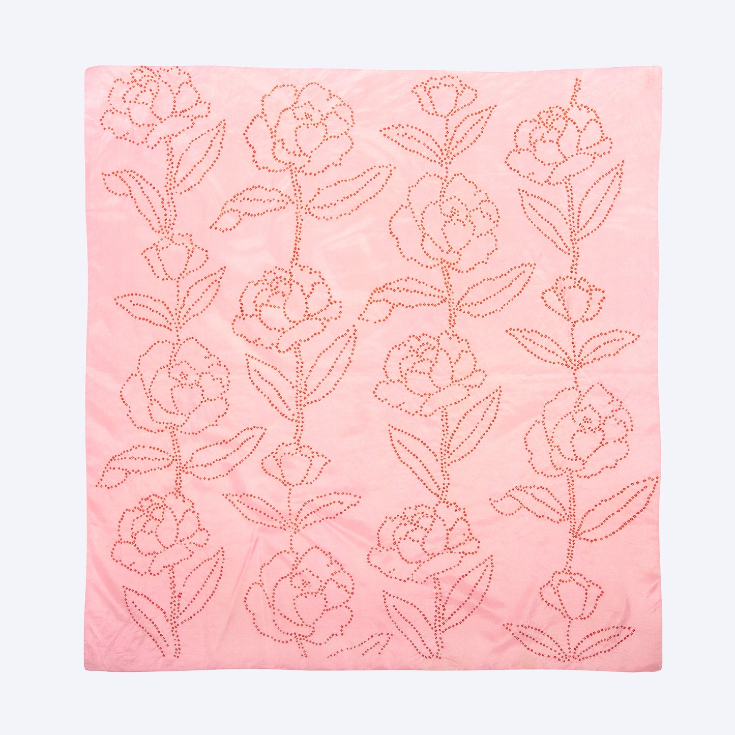 Peony Silk Scarf | Harkoi Studio - A balance of style and sustainability, the Peony Silk, a sustainable- with precision and care. Keywords: peony, silk, scarf, sustainable scarf, eco-friendly fashion.