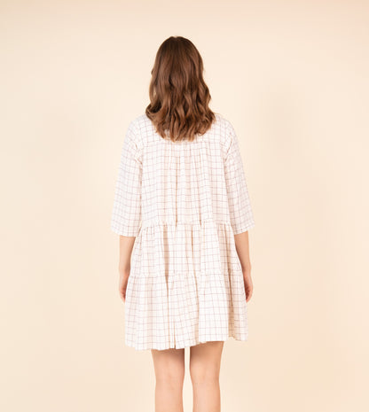 Sana Dress • Woven Check