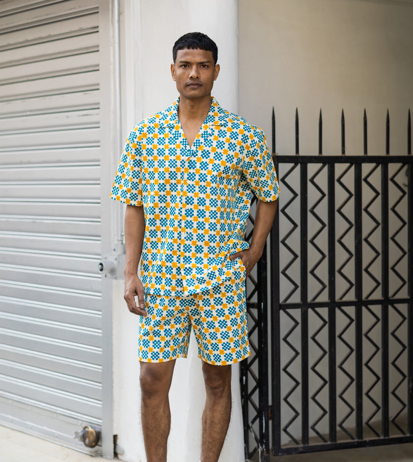 Kenji Shirt • Star Gingham