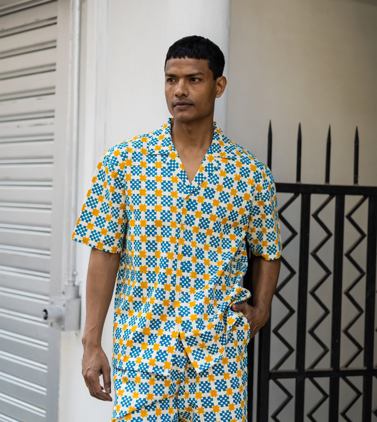 Kenji Shirt • Star Gingham