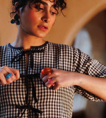 Jemma Dress • Half Cent Gingham