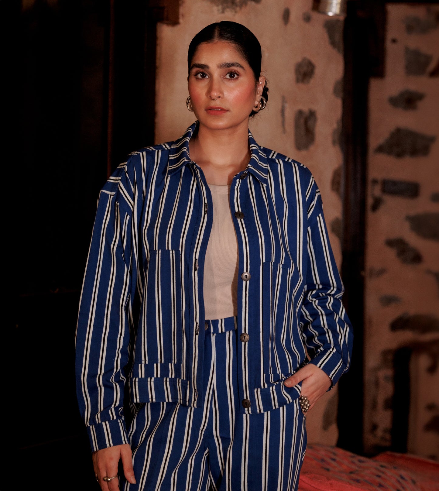 Poppy Jacket • Double Stripe