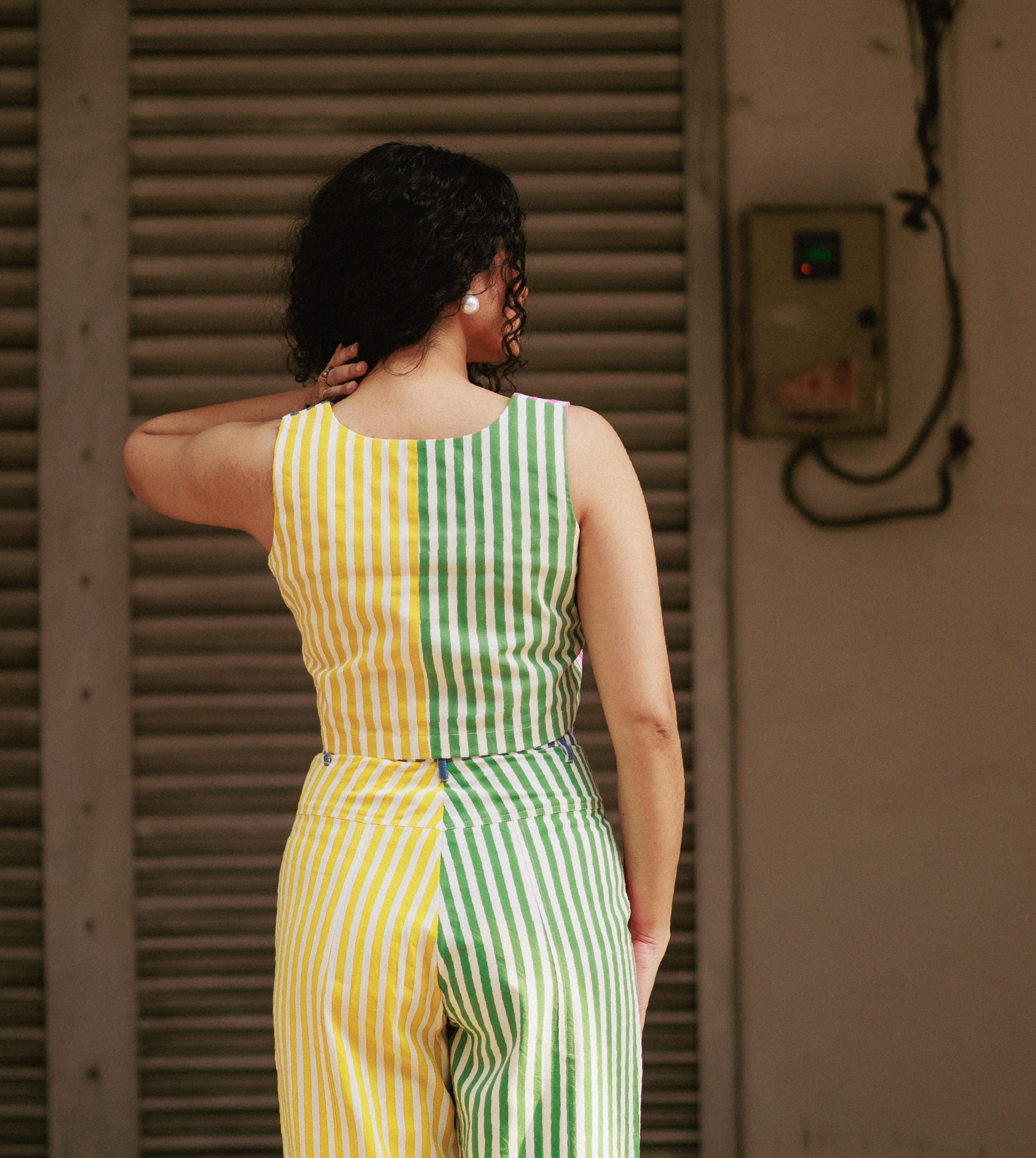 Mei Top | Multi Stripes Printed Top | Harkoi Studio – Harkoi