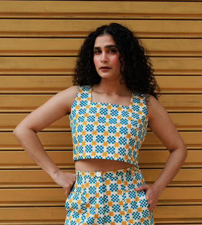 Mei Top • Star Gingham