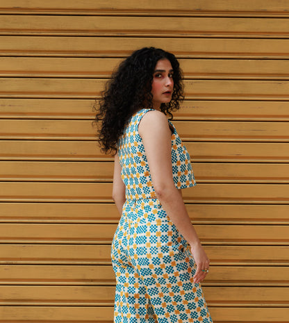 Mei Top • Star Gingham