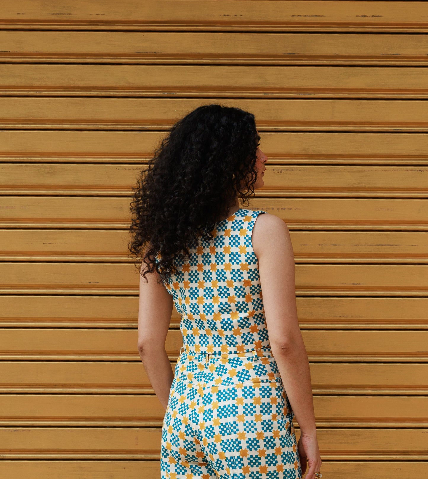 Mei Top • Star Gingham