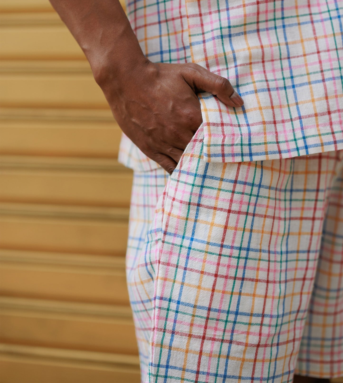 Ina Mens Shorts • Open Plaid