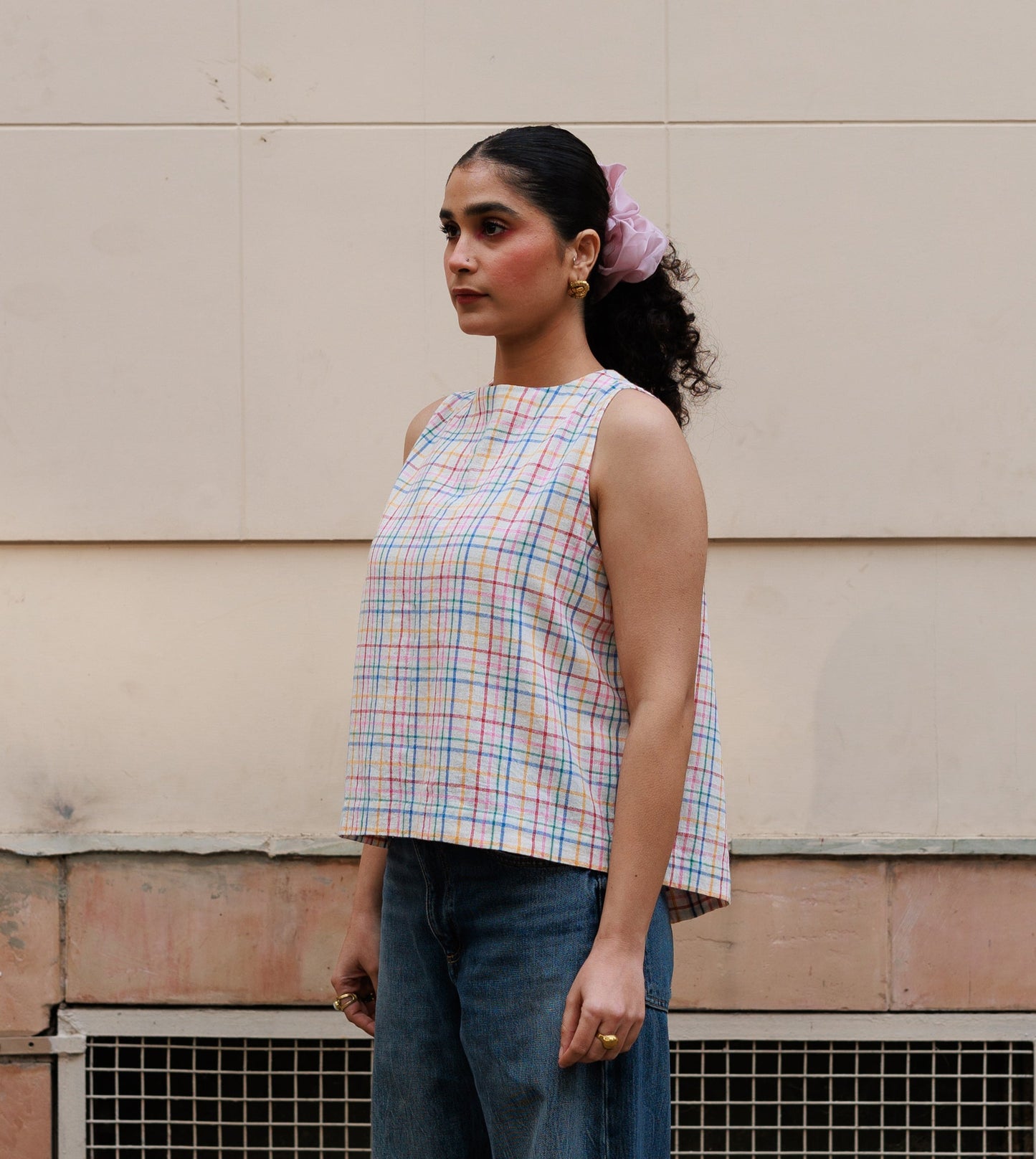 Sutton Top • Open Plaid