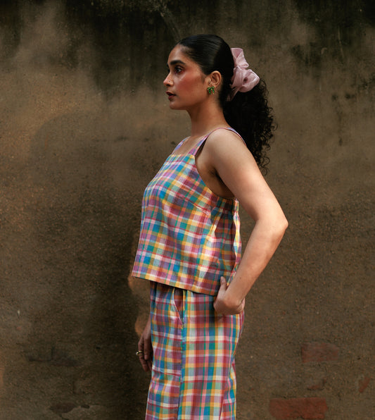 Quincy Top • Candy Plaid