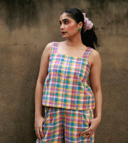 Quincy Top • Candy Plaid