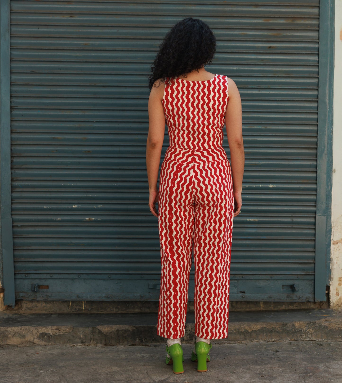 Emi Pants • Red Squiggle