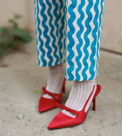 Emi Pants • Blue Squiggle