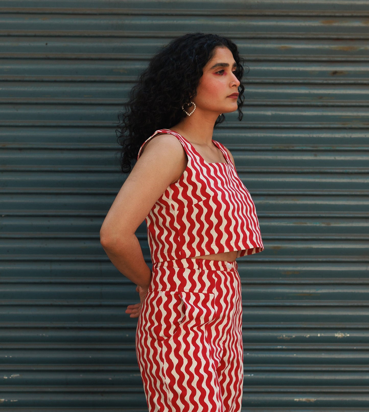 Mei Top • Red Squiggle