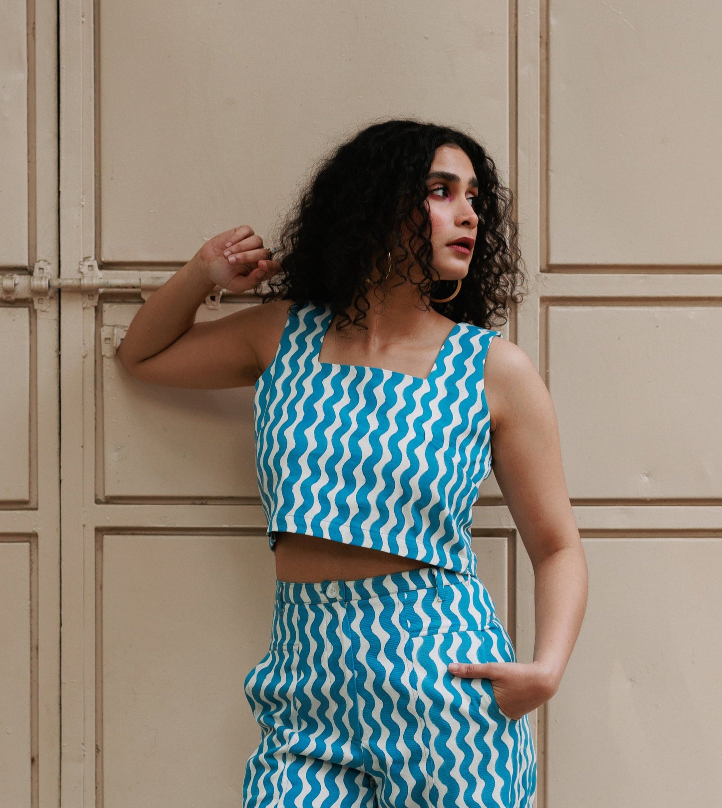 Mei Top • Blue Squiggle