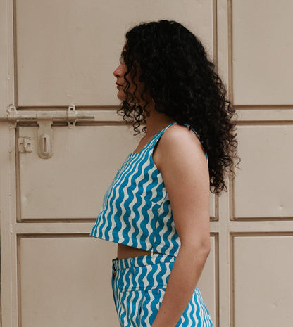 Mei Top • Blue Squiggle