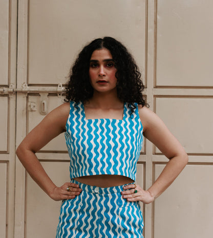 Mei Top • Blue Squiggle