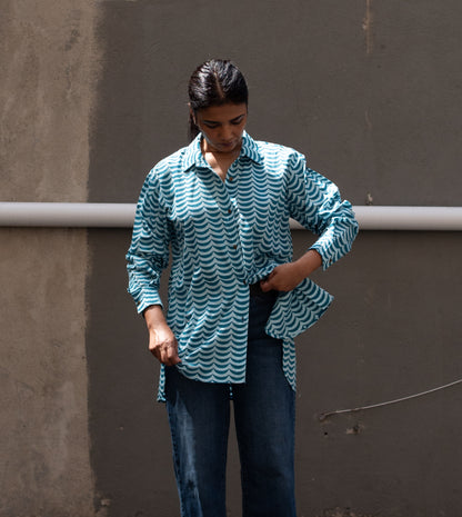 Roxy Shirt • Crescent Blue