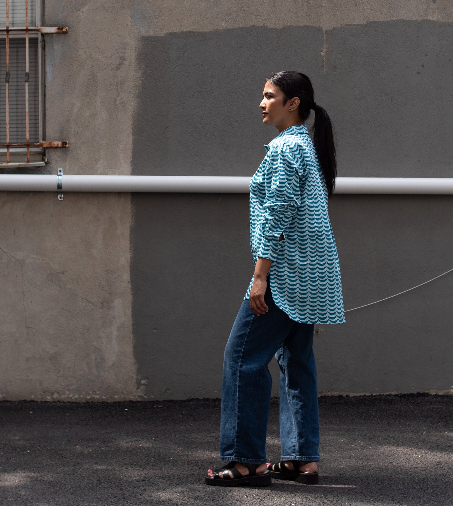Roxy Shirt • Crescent Blue