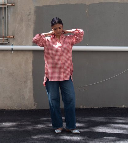 Roxy Shirt • Gingham Red