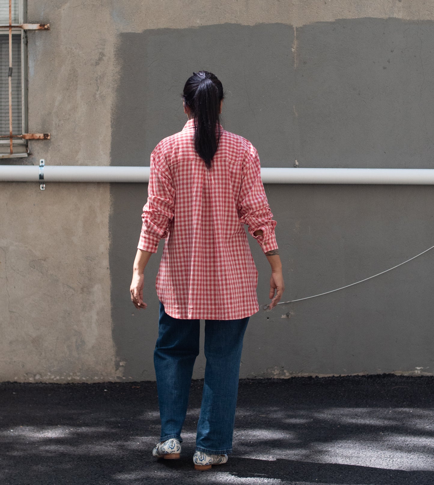 Roxy Shirt • Gingham Red
