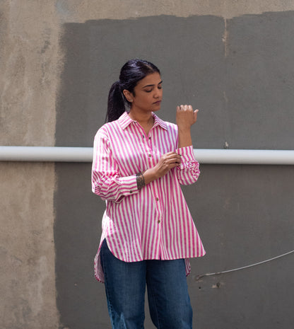 Roxy Shirt • Pink Stripes