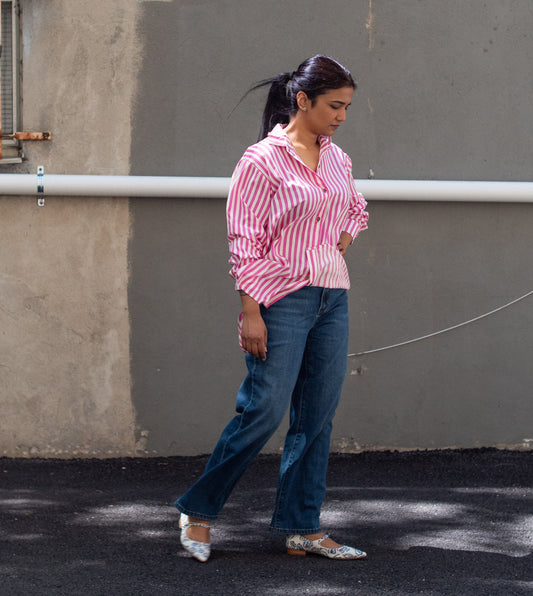 Roxy Shirt • Pink Stripes