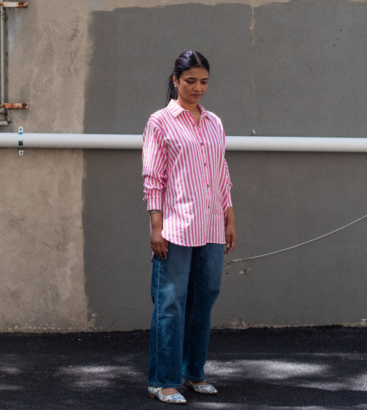 Roxy Shirt • Pink Stripes