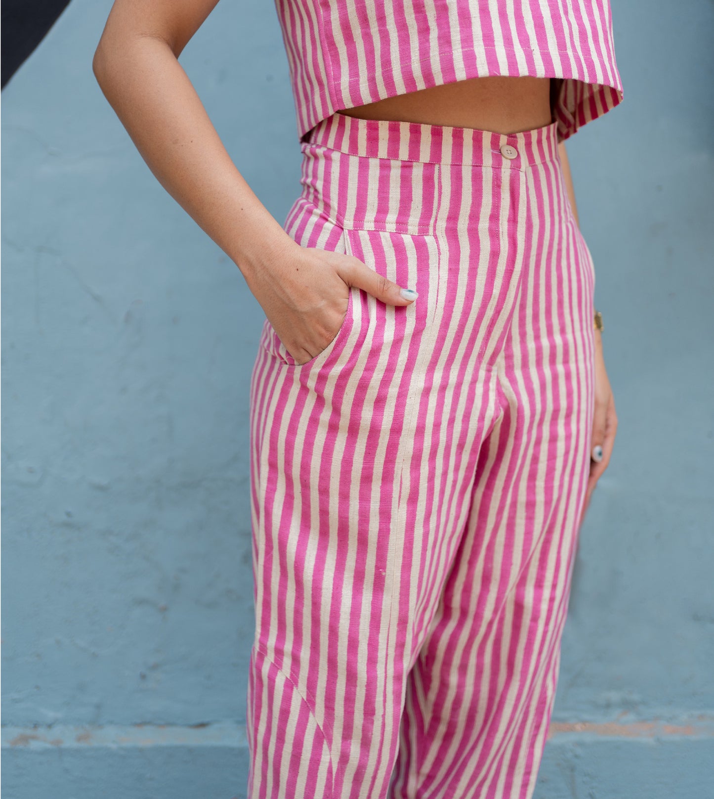 Stripes Emi Pants • Pink