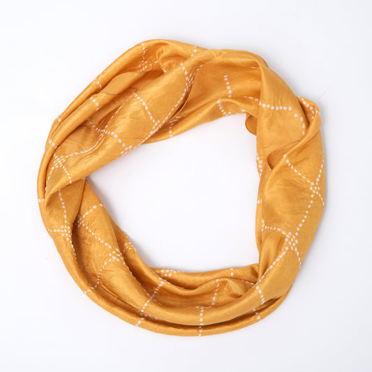 Facets Silk Scarf • Gold